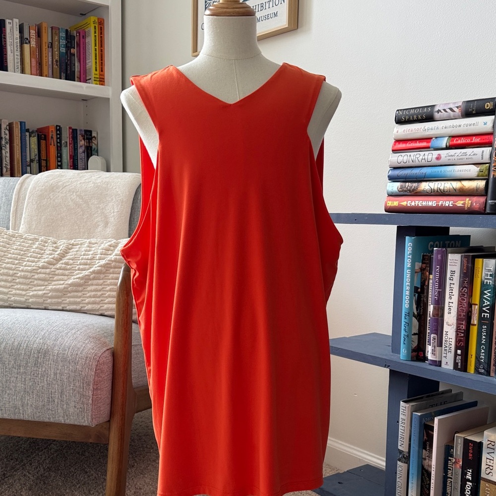 Ralph Lauren Vivid Orange Sleeveless Top